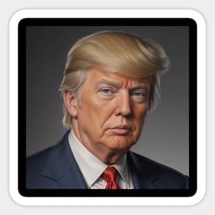 A Portrait of Donald Trump Sticker